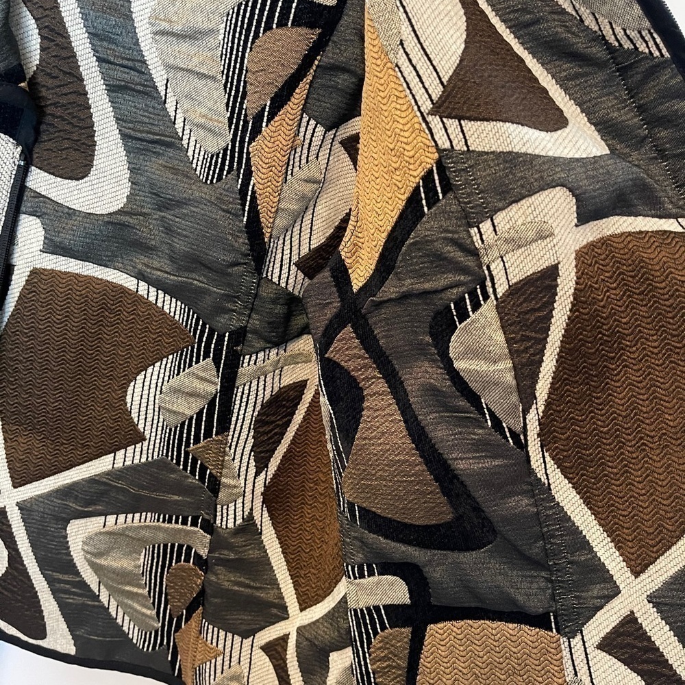 Reversible patterned zipper jacket - image 3